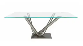 Mesa de comedor cristal Victory Tonin Casa