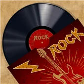 Cuadro canvas vinyl club rock