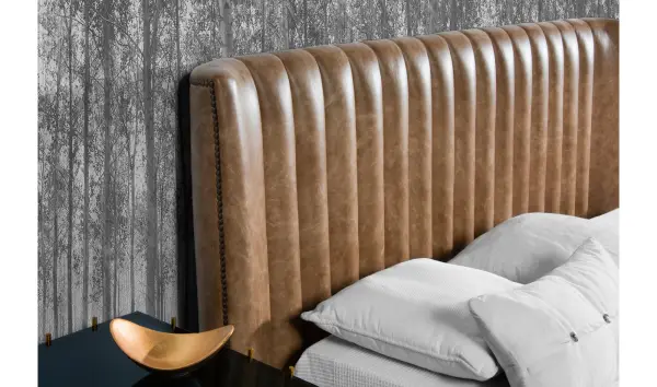 Cama piel natural Melry