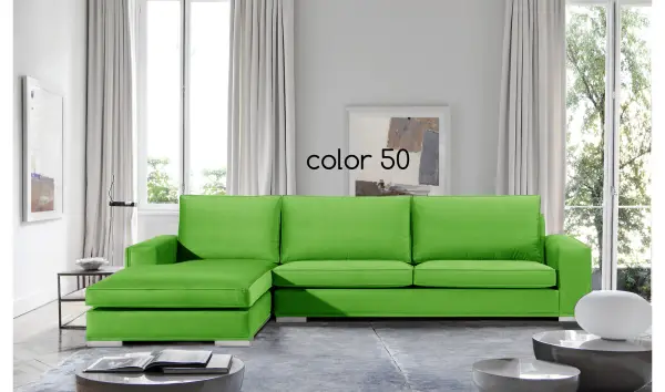 Sofá con chaise longue moderno Donatello