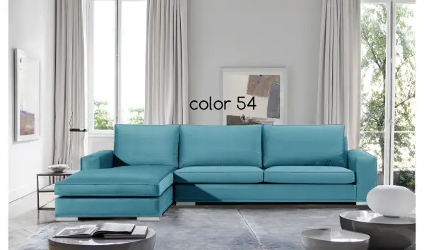 Sofá con chaise longue moderno Donatello