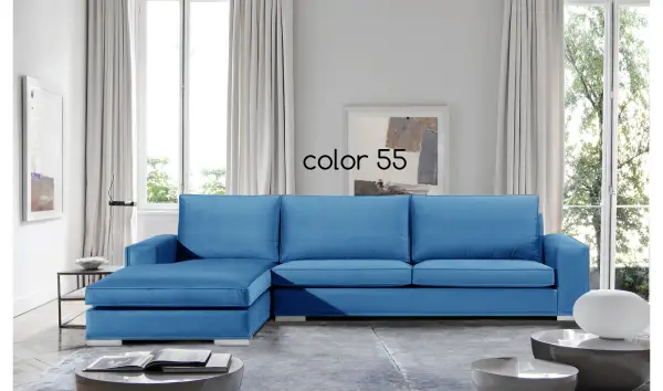 Sofá con chaise longue moderno Donatello