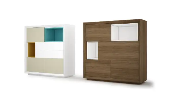 Aparador alto 3 puertas moderno Yeles