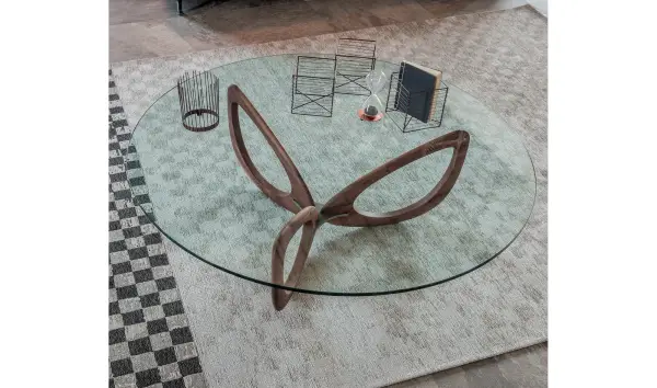 Mesa de centro redonda moderna Helix
