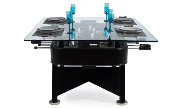 Mesa de comedor rectangular futbolín