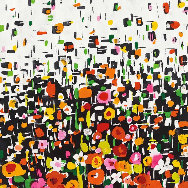 Cuadro canvas flower shower crop