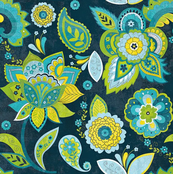 Cuadro canvas fun florals indigno crop