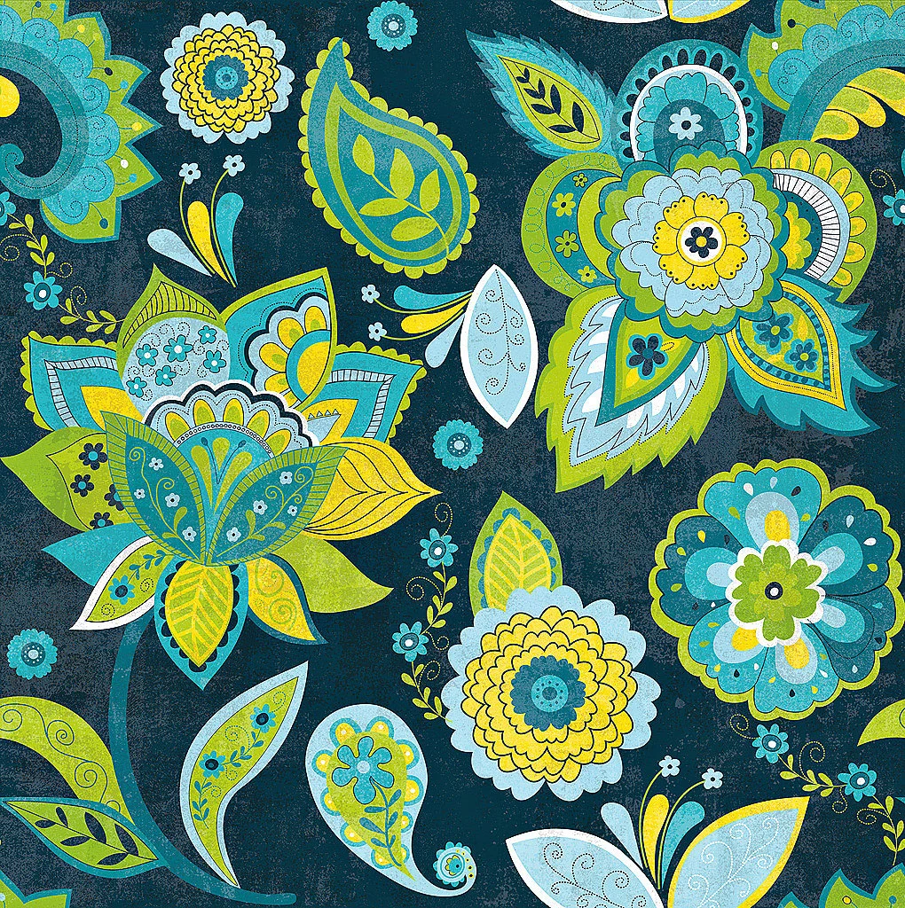 Cuadro canvas fun florals indigno crop