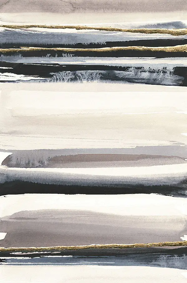 Cuadro canvas gilded gray III