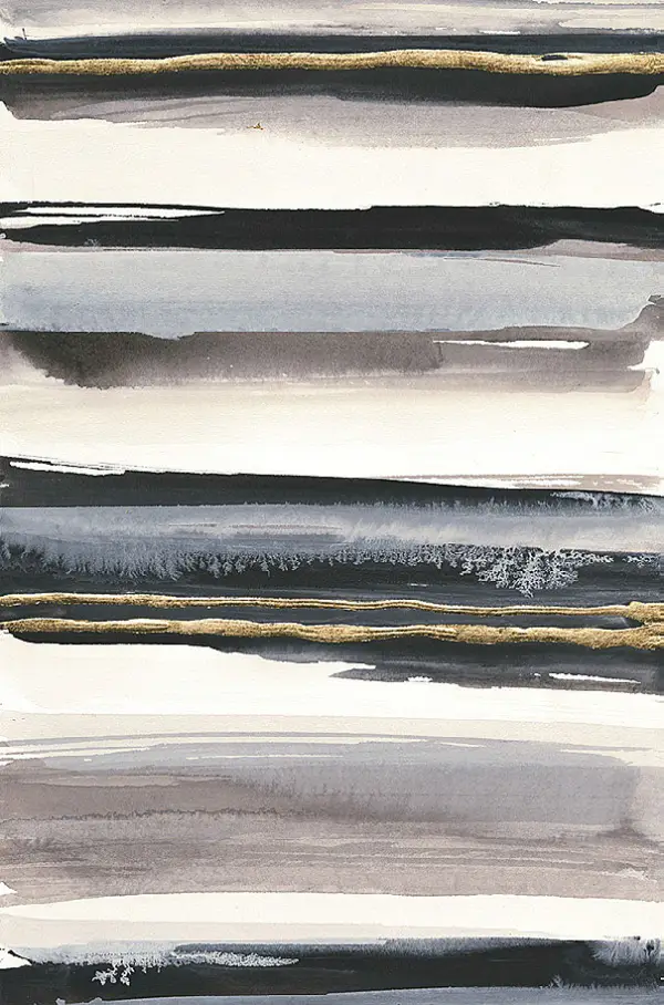 Cuadro canvas gilded gray IV