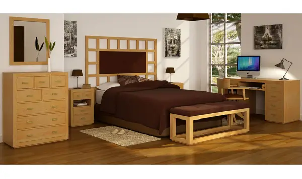 Dormitorio tapizado colonial Manhattan