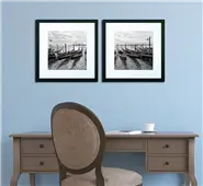Cuadro blanco y negro Venecia