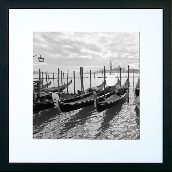 Cuadro blanco y negro Venecia