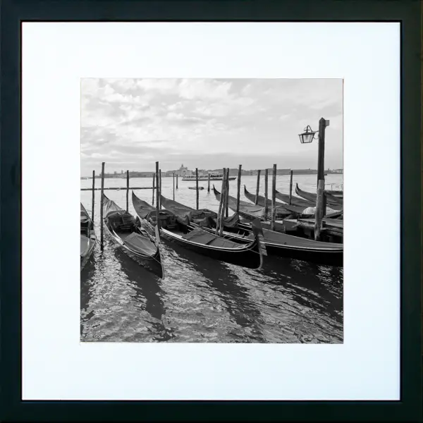 Cuadro blanco y negro Venecia