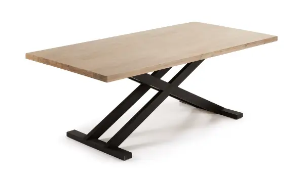 Mesa de comedor cruceta industrial Tiva