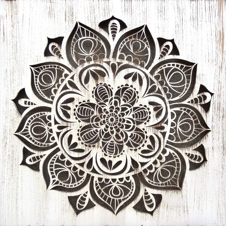 Cuadro mandala decapado