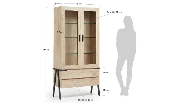 Vitrina nórdica Disset