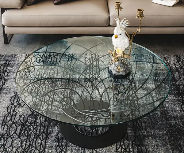 Mesa de centro cristal Nido Cattelan