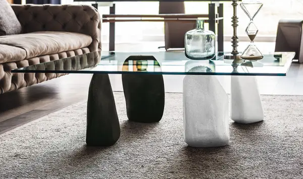 Mesa de centro cristal Stone Cattelan