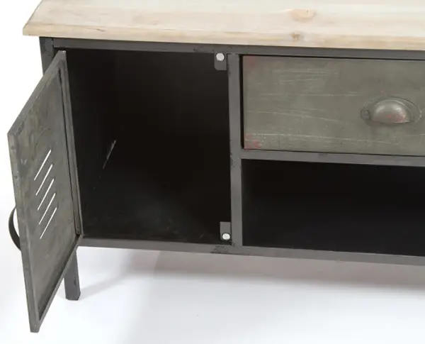 Mueble tv industrial Pider