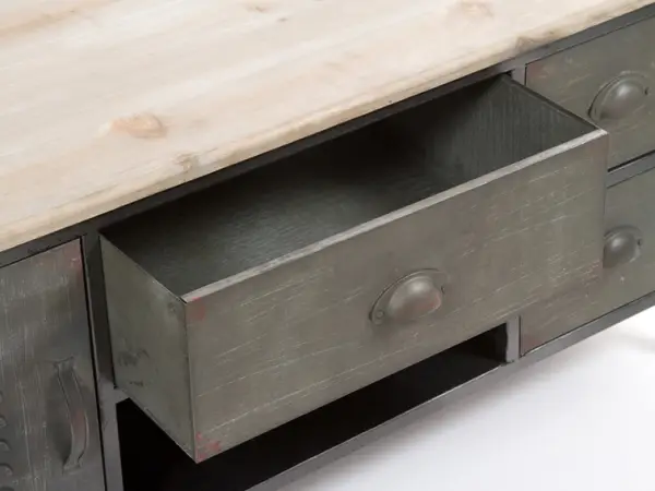 Mueble tv industrial Pider