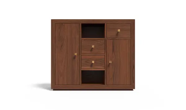 Mueble auxiliar 3 cajones castaño Long Island