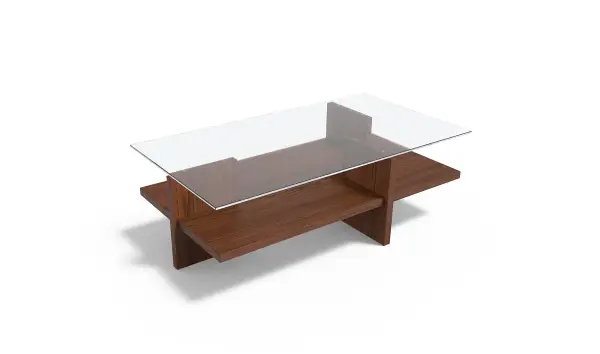 Mesa de centro con tapa de cristal New Jersey