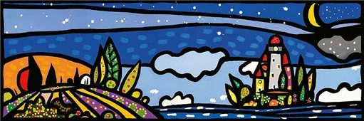 Cuadro canvas isola e luna