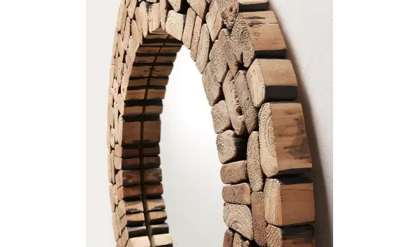 Espejo madera reciclada Ellipse