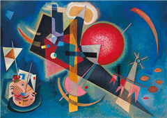 Cuadro canvas im blau kandinsky