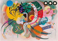 Cuadro canvas dominant curve kandinsky