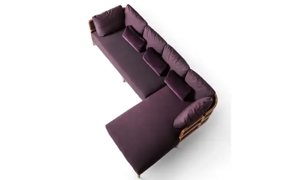 Sofá con chaise longue Gebrüder Thonet Promenade