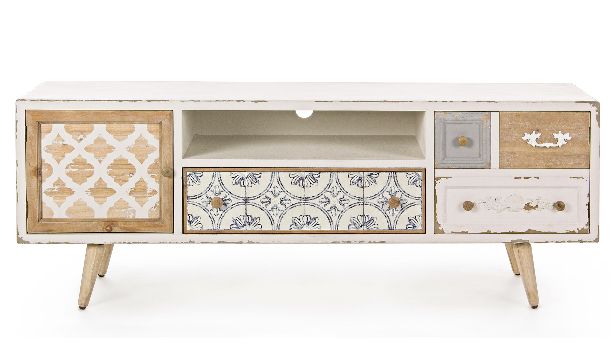 Mueble tv 5 cajones vintage Aurelie