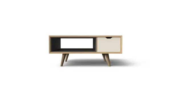 Mesa de centro rectangular nórdica Bosco