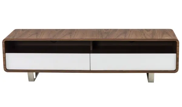 Mueble tv nogal y acero Breiti