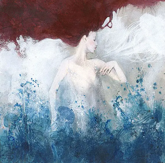 Cuadro canvas posado mermaid