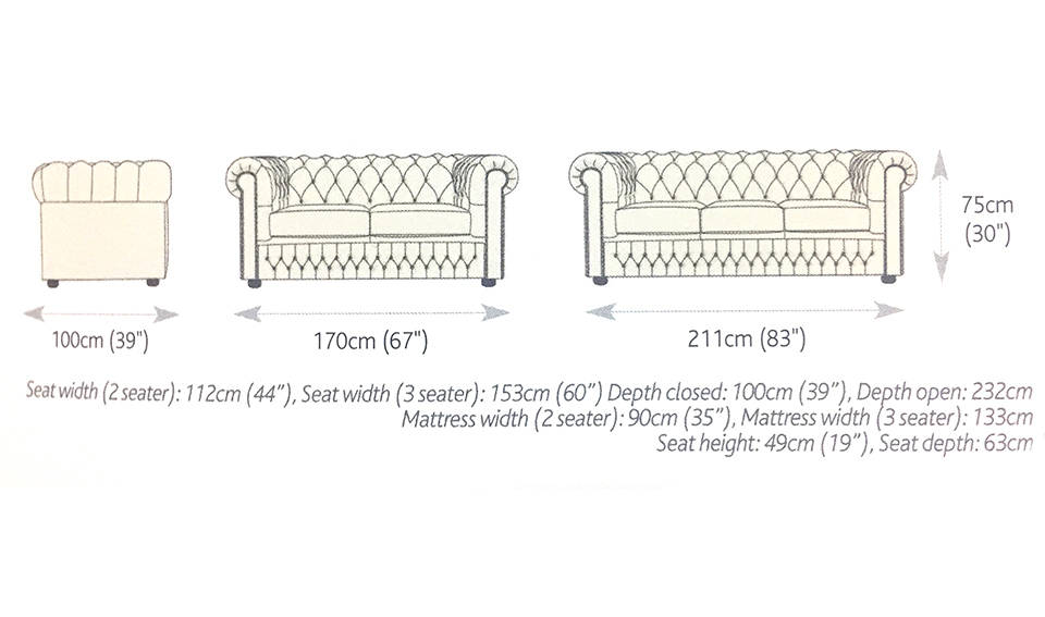 Sofá Chesterfield cama original