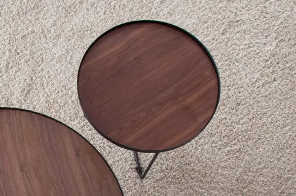 Mesa de rincón nogal Veidal