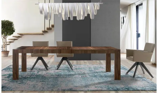 Mesa de comedor extensible nogal Sylan