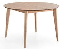 Mesa de comedor redonda extensible Gaduares