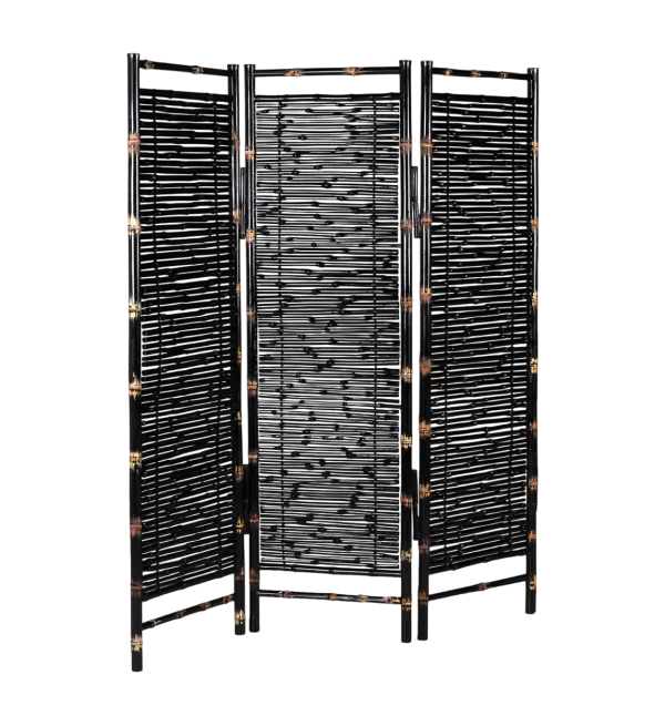 Biombo Bambú negro