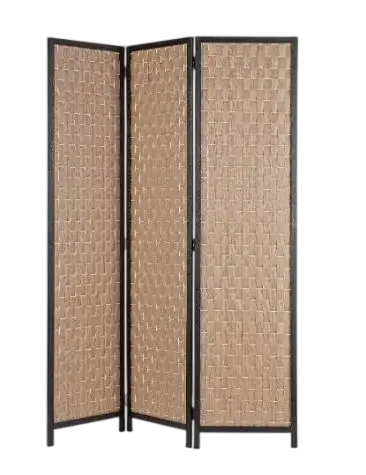Biombo 3 hojas bambú Dheva
