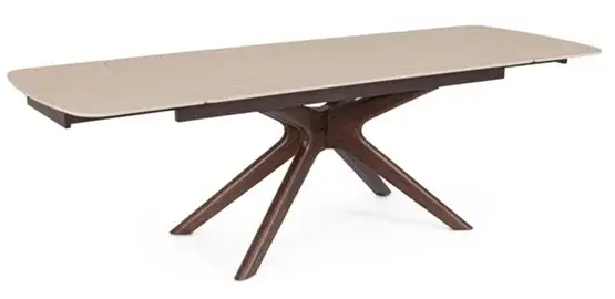 Mesa de comedor extensible porcelánica Maritta