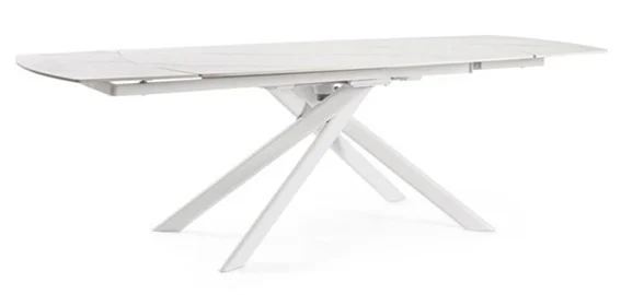 Mesa de comedor extensible porcelánica Joakim blanca Mesa de comedor extensible porcelánica Joakim blanca