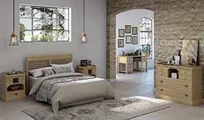 Dormitorio nórdico Sumatra