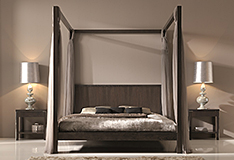 Cama con dosel contemporanea Rome