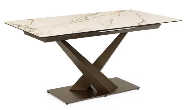 Mesa de comedor extensible porcelánico Siba