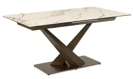 Mesa de comedor extensible porcelánico Siba