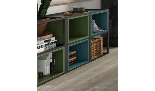Librería industrial Loft