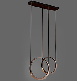 Set 2 lmparas de techo bronze Moonlight by Quasar